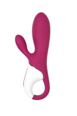 Смарт вибратор-кролик с подогревом бордовый Hot Bunny Satisfyer