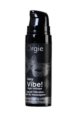 Жидкий вибратор с усиленным эффектом вибрации ORGIE Sexy Vibe High Voltage 15 мл