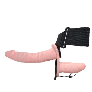 Двойной страпон с вибрацией Ultra Double-Heads Strap On Baile