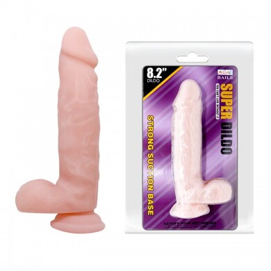 Реалистичный фаллоимитатор на присоске Baile Super Dildo 21 см 