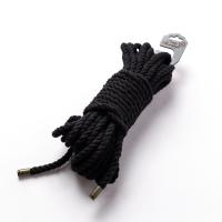 Хлопковая веревка для шибари 15 м черная Crazy Handmade