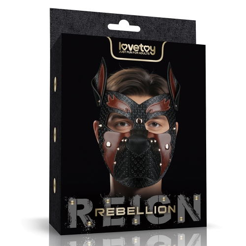 Маска из искусственной кожи Rebellion Reign Howl Pup