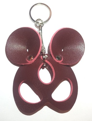 Брелок из экокожи Mouse бордовый Erotoys, Ero-159ch