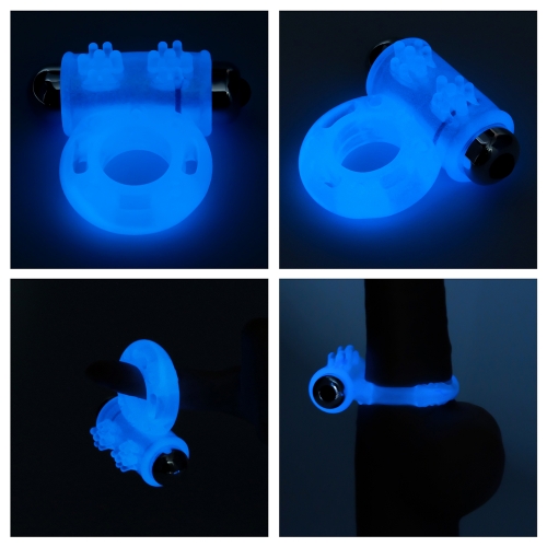 Эрекционное виброкольцо светящееся в темноте Lumino Play Vibrating Penis Ring