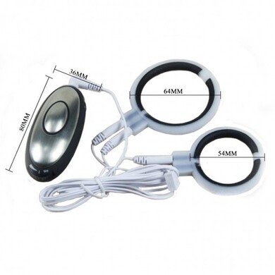 Электростимулятор эрекционное кольцо с кольцом для мошонки Baile Passion Power Magnetic Ring