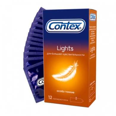 Презервативы Contex Lights особо тонкие (12 шт)