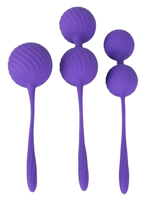 Набор вагинальных шариков фиолетовый Smile 3 Kegel Training Balls