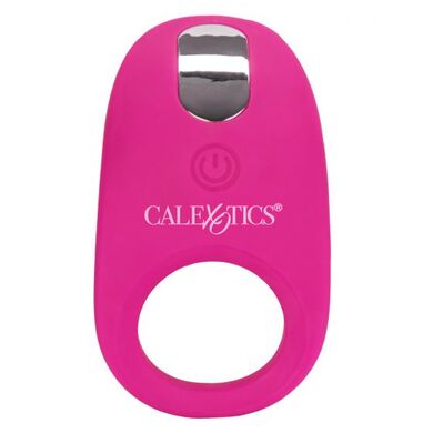Перезаряжаемое эрекционное виброкольцо розовое с пультом управления Silicone Remote Pleasure Ring