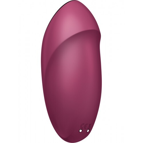Вибростимулятор с функцией "жидкий воздух" красный Satisfyer Tap & Climax 1