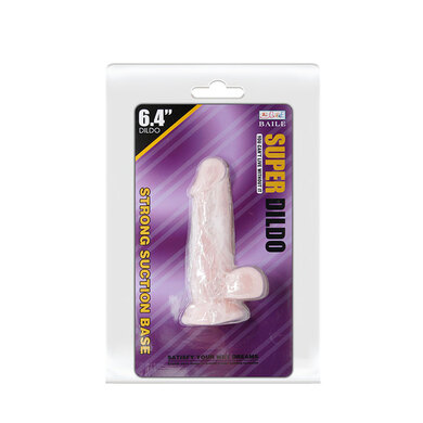 Реалистичный фаллоимитатор на присоске Baile Super Dildo 14,5 см 