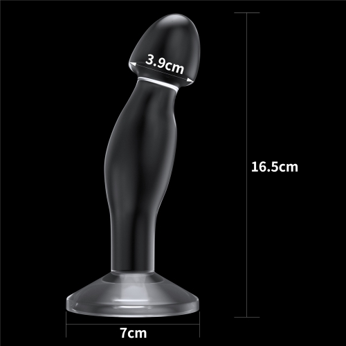 Прозрачная анальная втулка Lovetoy Flawless Clear Prostate Plug 17 см