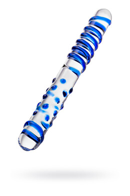 Двусторонний стеклянный фаллоимитатор Sexus Glass 22 см