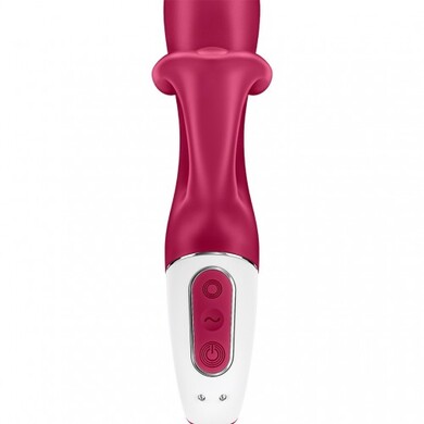 Вибратор-кролик для точки G малиновый Satisfyer Embrace Me