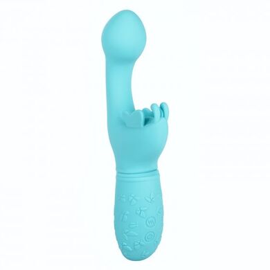 Перезаряжаемый голубой вибратор-кролик Rechargeable Butterfly Kiss