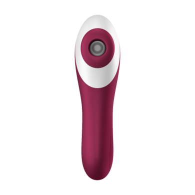 Вакуумно-волновой вибратор бордовый Dual Crush Satisfyer 