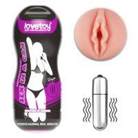 Мастурбатор в колбе вагина Sex In A Can Vagina Stamina Tunnel с вибрацией