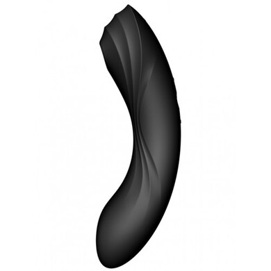 Вакуумный вибростимулятор для клитора и точки G черный Curvy Trinity 4 Satisfyer 