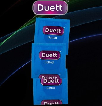 Презервативы с точечной структурой Duett Dotted (3 шт)