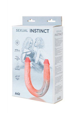 Гнущийся двусторонний фаллоимитатор с хребтом Sexual Instinct