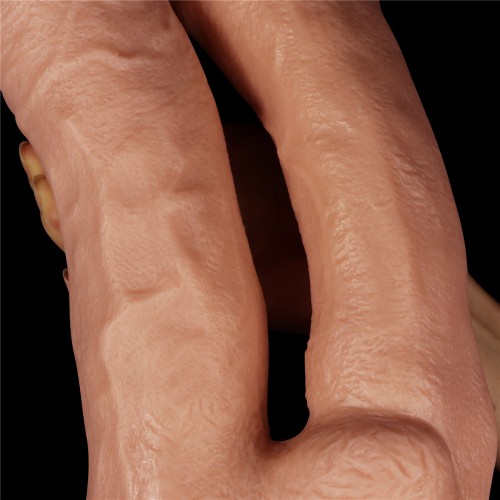 Огромный двойной фаллос на присоске Lovetoy Realistic Mega Double Dildo 33 см