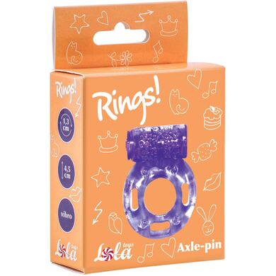 Эрекционное кольцо с вибрацией фиолетовое Rings Axle-pin