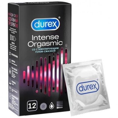 Презервативы Durex Intense Orgasmic с ребристой и точечной структурой (12 шт)