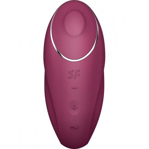 Вибростимулятор с функцией "жидкий воздух" красный Satisfyer Tap & Climax 1