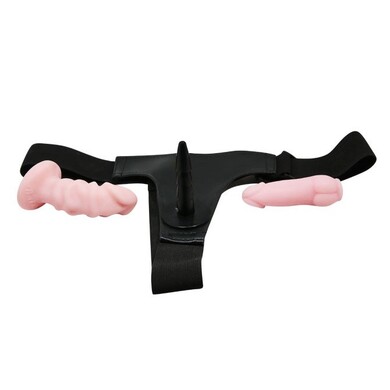 Страпон женский Ultra Passionate Harness с двумя насадками 10 см