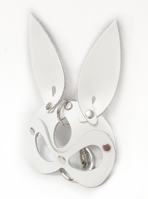 Брелок из натуральной кожи Rabbit белый Erotoys, Ero-155w