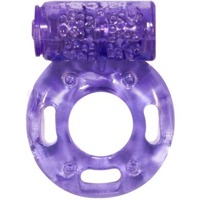 Эрекционное кольцо с вибрацией фиолетовое Rings Axle-pin