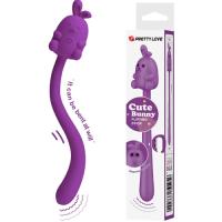 Гибкий вибратор Pretty Love Cute Bunny фиолетовый