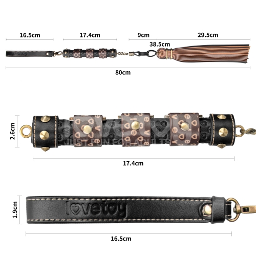 Флоггер из искусственной кожи Rebellion Reign