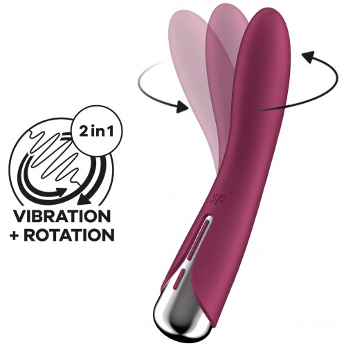 Вибратор для точки G с ротацией красный Spinning Vibe 1 Satisfyer 