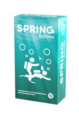 Презервативы с точечной поверхностью Spring Bubbles (12 шт)