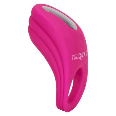 Перезаряжаемое эрекционное виброкольцо розовое с пультом управления Silicone Remote Pleasure Ring