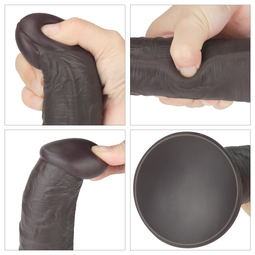 Реалистичный вибратор с ротацией Dual Layered Silicone Rotator 25 см