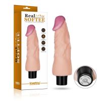 Реалистичный вибратор REAL SOFTEE 18 см