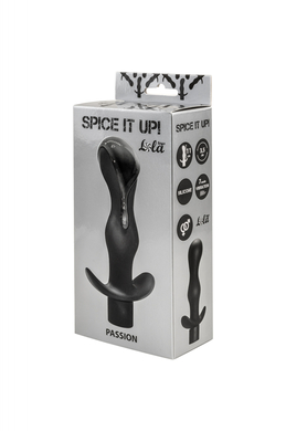 Анальная пробка черная с вибрацией Spice it up Passion