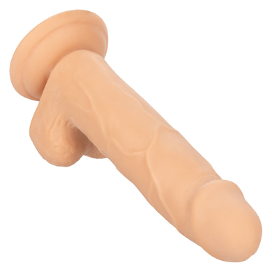 Фаллоимитатор реалистичный на присоске телесный Size queen 6"