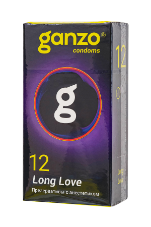 GANZO Long Love 12шт. Презервативы с анестетиком