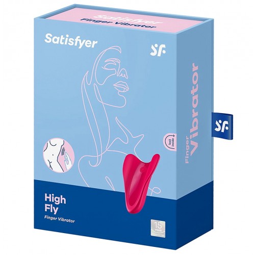 Перезаряжаемый вибратор на палец красный High Fly Satisfyer 