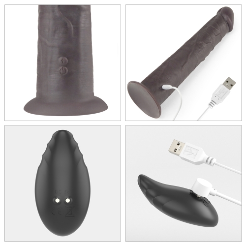 Реалистичный вибратор с ротацией Dual Layered Silicone Rotator 25 см