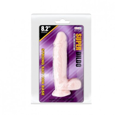 Реалистичный фаллоимитатор на присоске Baile Super Dildo 21 см 