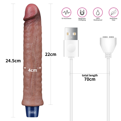 Реалистичный вибратор REAL SOFTEE 24 см