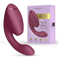 Бесконтактный клиторальный стимулятор Womanizer Next Duo, розовый