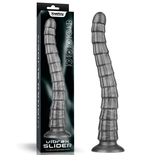 Нереалистичный вибратор Vibrax Slider 37 см