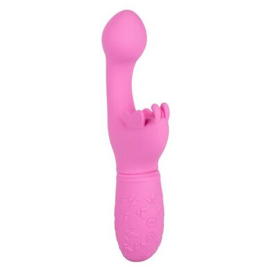 Перезаряжаемый розовый вибратор-кролик Rechargeable Butterfly Kiss