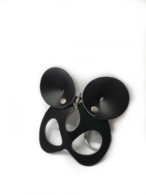 Брелок из натуральной кожи Mouse черный Erotoys, Ero-158