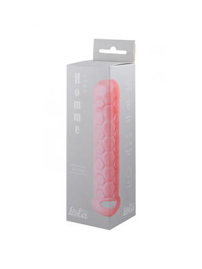 Удлиняющая насадка на пенис розовая Homme Long 13,5 см