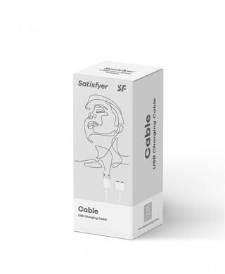 Кабель для зарядки вибромассажеров белый USB Charging Cable Satisfyer